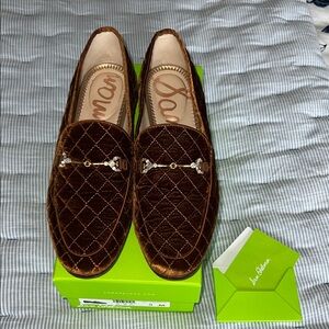 Sam Edelman Loraine velvet loafer with jeweled horse bit